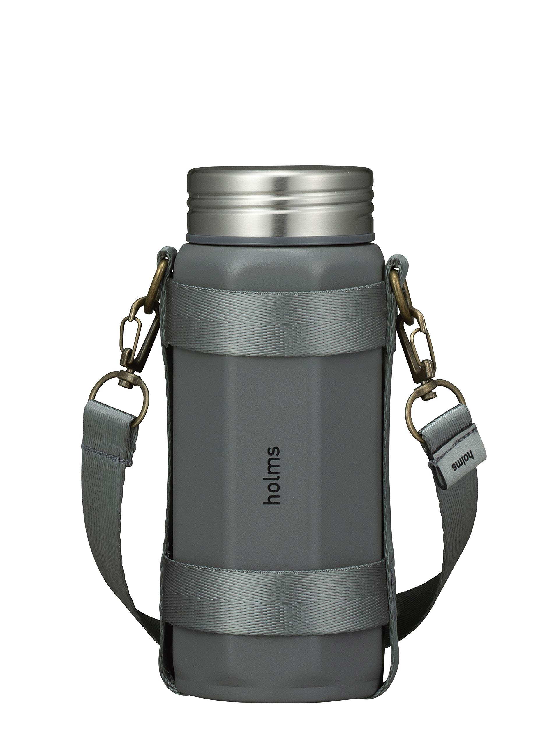 シービージャパン(CB JAPAN) CBJAPAN Holms Water Bottle, Gray, 11.5 fl oz (340 ml), Direct Drinking, Vacuum Insulated, Stainless Steel Bottle, With Dedicated Holder
