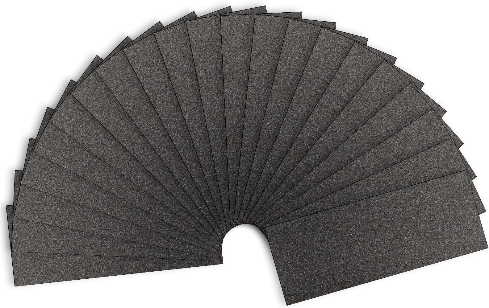 Sandpaper 120 Grit, Wet Dry Sanding Sheets 9 x 3.6 Inch for Wood Furniture Finishing, Metal Sanding and Automotive Polishing,21 -Sheet