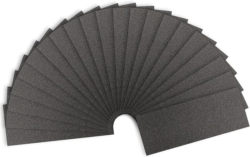 Sandpaper 120 Grit, Wet Dry Sand Paper 9 x 3.6 Inch | 21 Sheets, for Wood Metal Automotive Sanding and Smoothing, Very Coarse