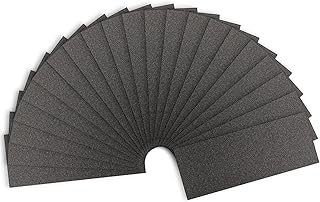 Sandpaper 120 Grit, Wet Dry Sanding Sheets 9 x 3.6 Inch for Wood Furnitu...