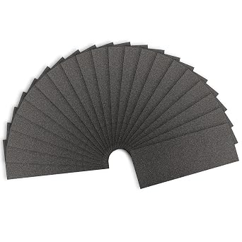 Sandpaper 120 Grit, Wet Dry Sand Paper 9 x 3.6 Inch | 21 Sheets, for Wood Metal Automotive Sanding and Smoothing, Very Coarse