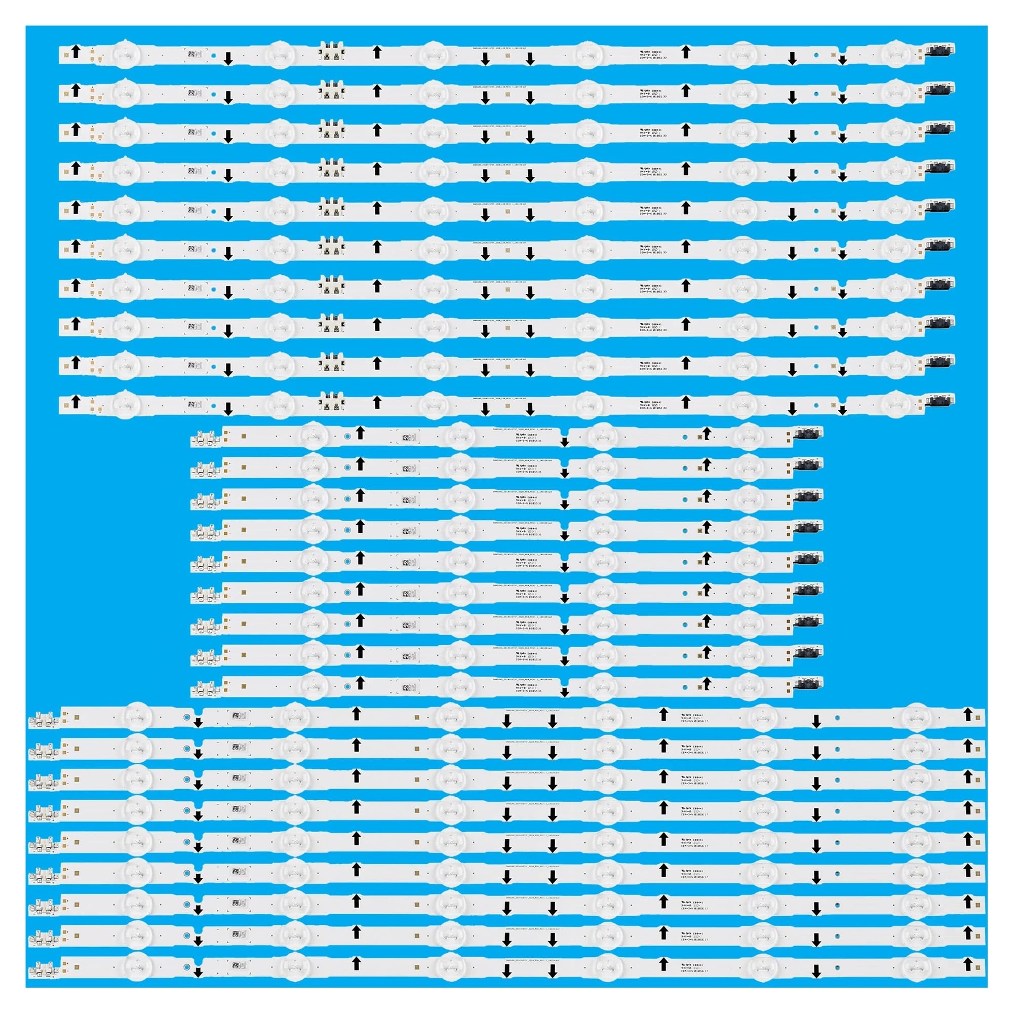 YUEZUYIOU LED Backlight Strip for UE75H6475S UE75H6470SS Un75j6300AFXZX UN75H6350 UE75H6400 BN96-38917A BN96-38918A 2014SVS75F