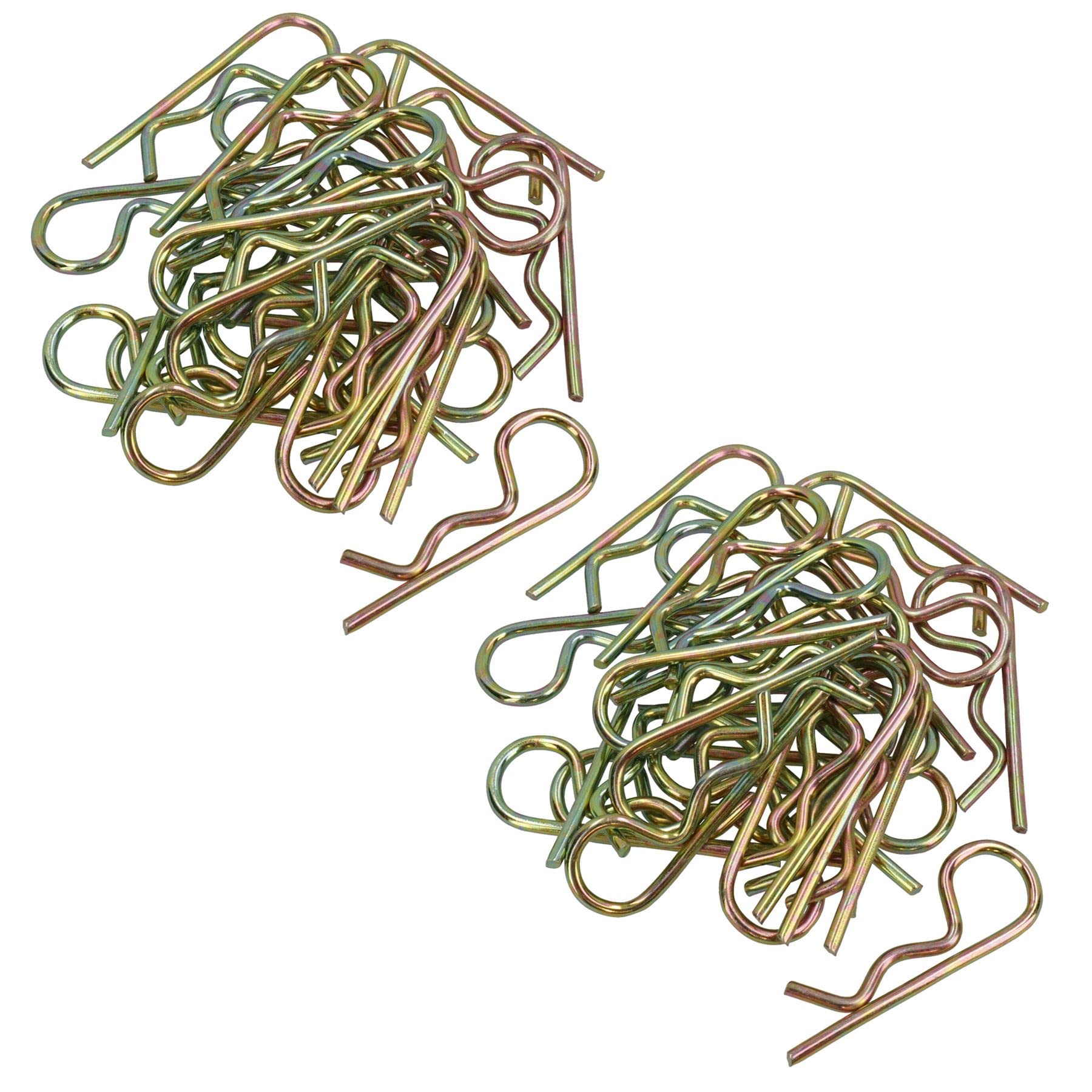 5mm R Clips Hair Pin Spring Cotter Pin Hitch Lynch Cotter Zinc Plated Steel 50pk