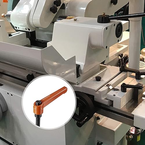 Miniatura 20 de uxcell M8 x 1.260 in mango ajustable palanca de sujeción rosca botón trinquete macho roscado perillas roscadas manijas de tornillo giratorio pernos