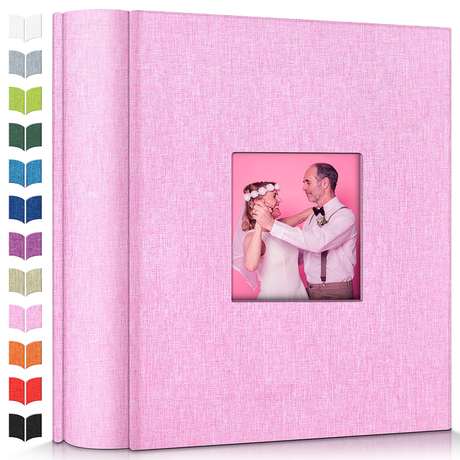 Album photo 1000 pochettes 10x15 cm vertical Artfeel avec couverture en lin