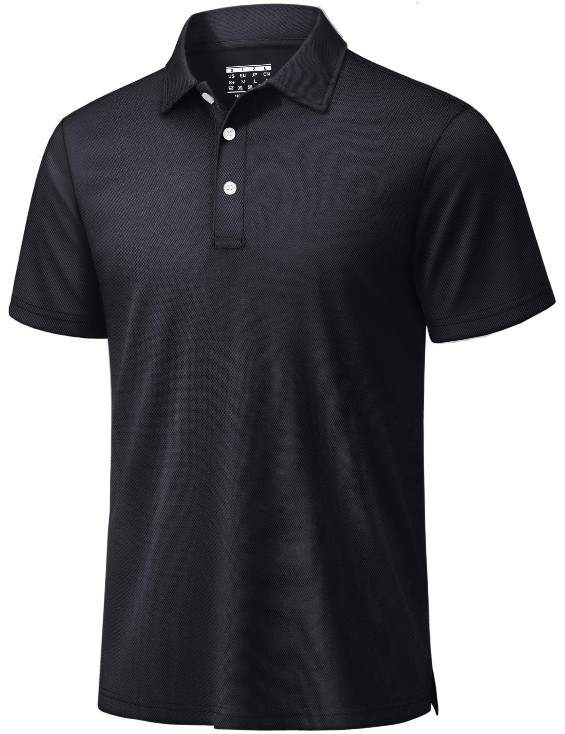 TACVASEN Poloshirt Herren Kurzarm Sommer Polo Shirt Männer Golf Polohemd Atmungsaktiv Funktionsshirt Basic Sport Shirt