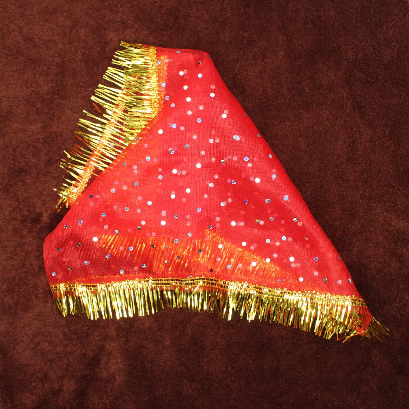 EKAN Navratri Kanjak Poojan Gift Items Dupatta/Chunni Set for Kanya Boys Girls Childrens Set of 12 Pcs Red Pack of 1 (Model-5) - Image 8 thumbnail