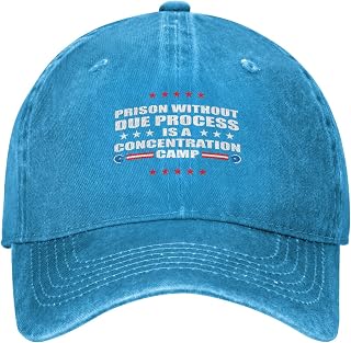 Prison Without Due Process is A Concentration Camp No Kings Hat FDT Anti-47 Save Democracy Golf Hats Retro