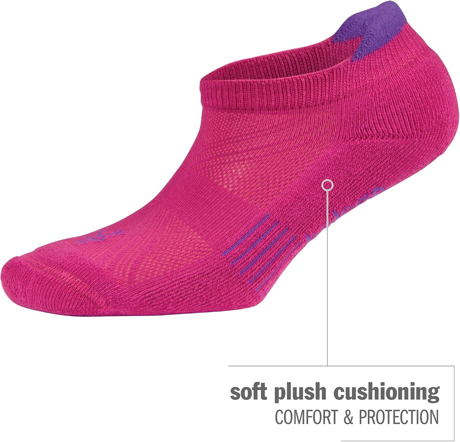 Balega Hidden Cool Cushioning Performance No Show Athletic Running Socks for Kids/Children (1 Pair)