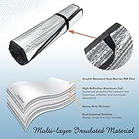 Vista 6 de YelloPro - Parasol para ventana lateral para asiento delantero (juego de 2) ajuste personalizado para Nissan Rogue SUV, S, SV, SL, Platinum