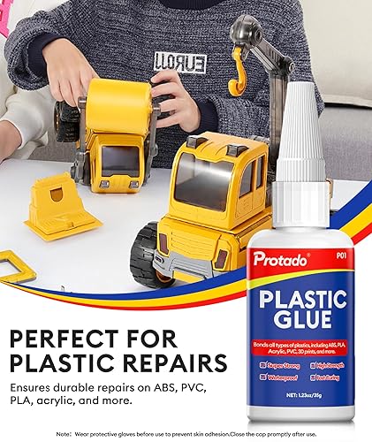 Miniatura 7 de Pegamento Plástico, 35g Adhesivo Transparente Super Fuerte de Alta Resistencia, Adhesivo Resistente al Agua y al Calor para Enlace de Plástico,