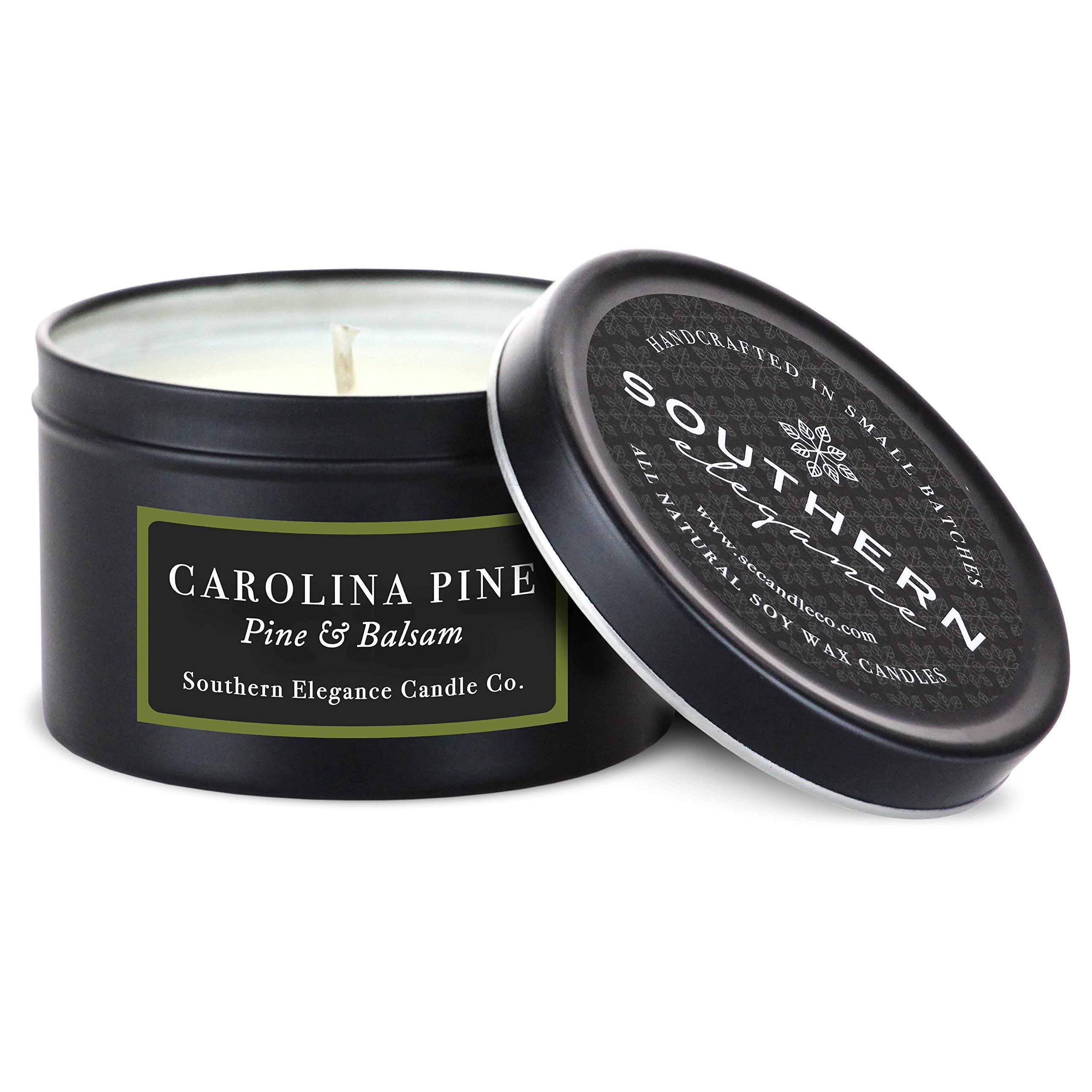 Southern EleganceCarolina Pine: Pine & Balsam Scented Candle | Travel Tin | Handcrafted in the USA