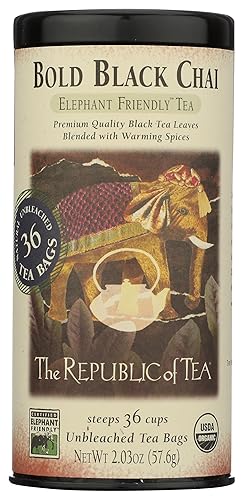 The Republic of Tea Bold Black Chai, 36 bolsas de té (Chai negro)
