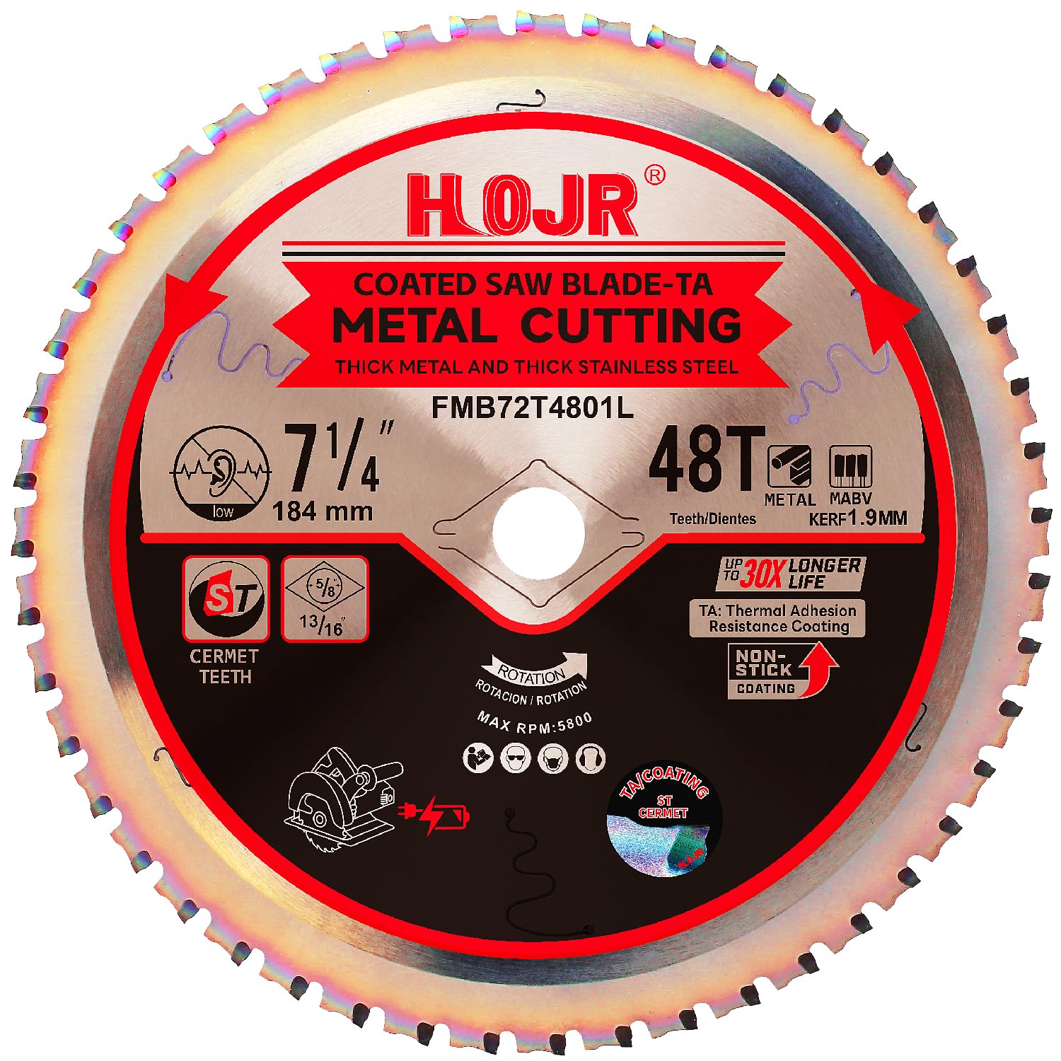Metal Cutting Circular Saw Blade - 60 Tooth -9 Metal Cutting Circular Saw Blade - 60 Tooth -9
