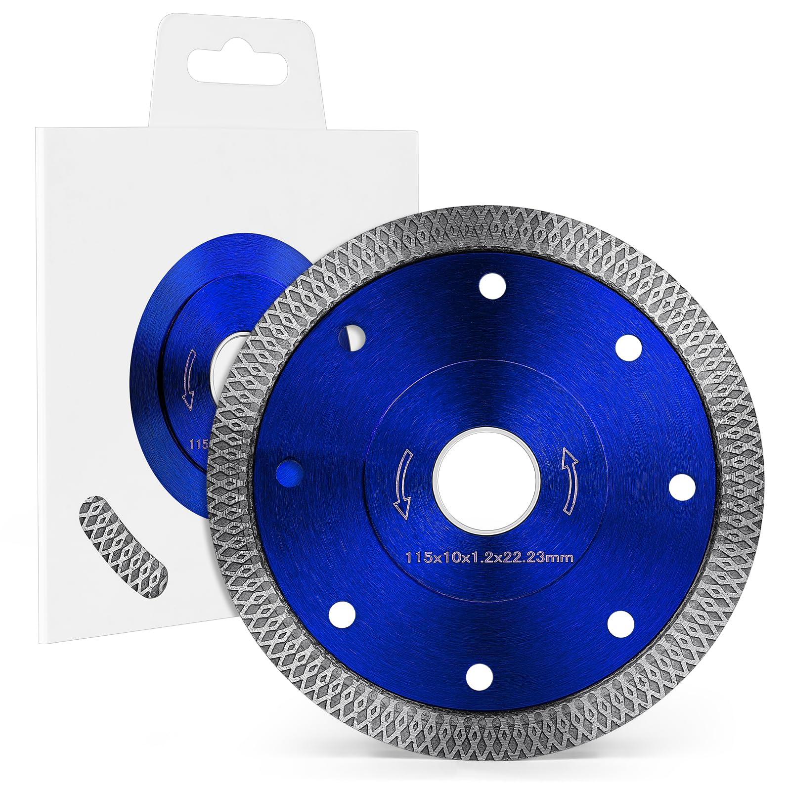 flintronic 115mm Diamond Cutting Discs for Angle Grinder Super Thin Diamond Saw Blade, Clean Cut on Porcelain, Tiles, Granite