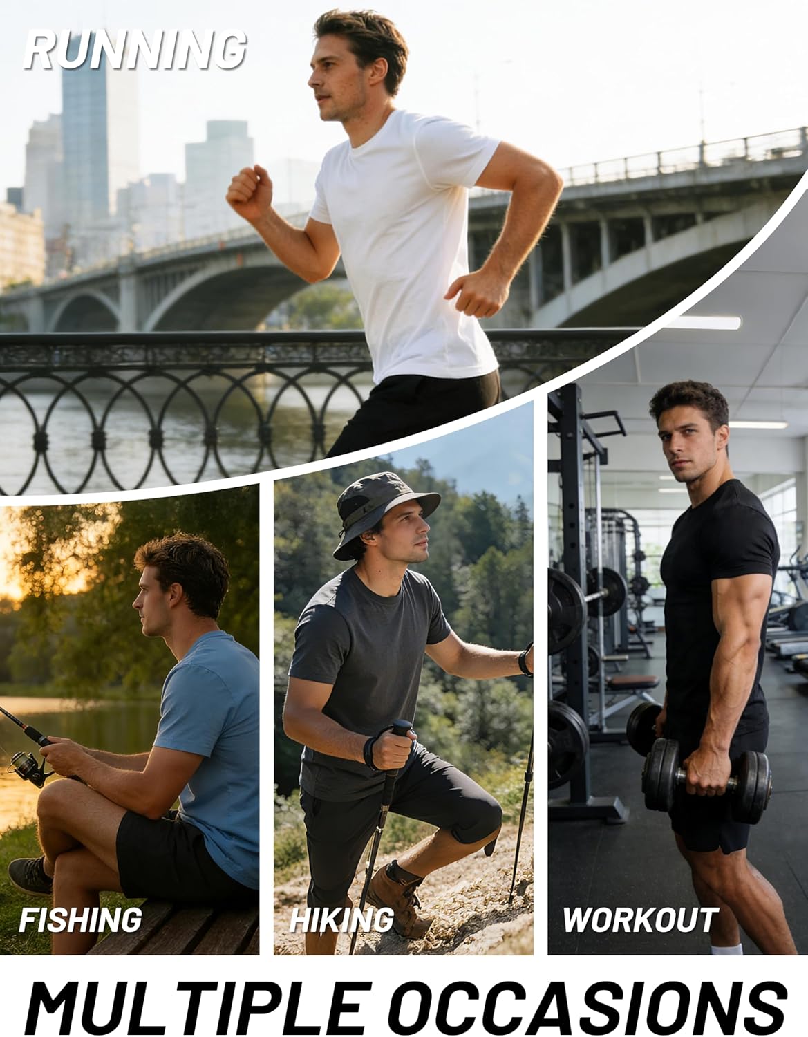 MAGCOMSEN Men's Short Sleeve Dry Fit Shirts Workout Gym Mesh Shirt Athletic Running Lightweight Performance Tshirt - Image 6