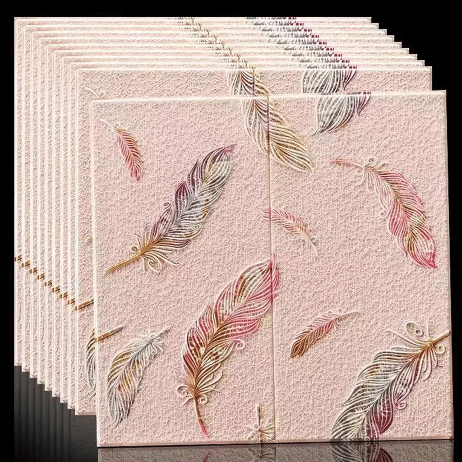 Peel-and-Stick Removable Wallpaper Suitable for Cabinets, Bedrooms, Nurseries, Drawers(Gold)