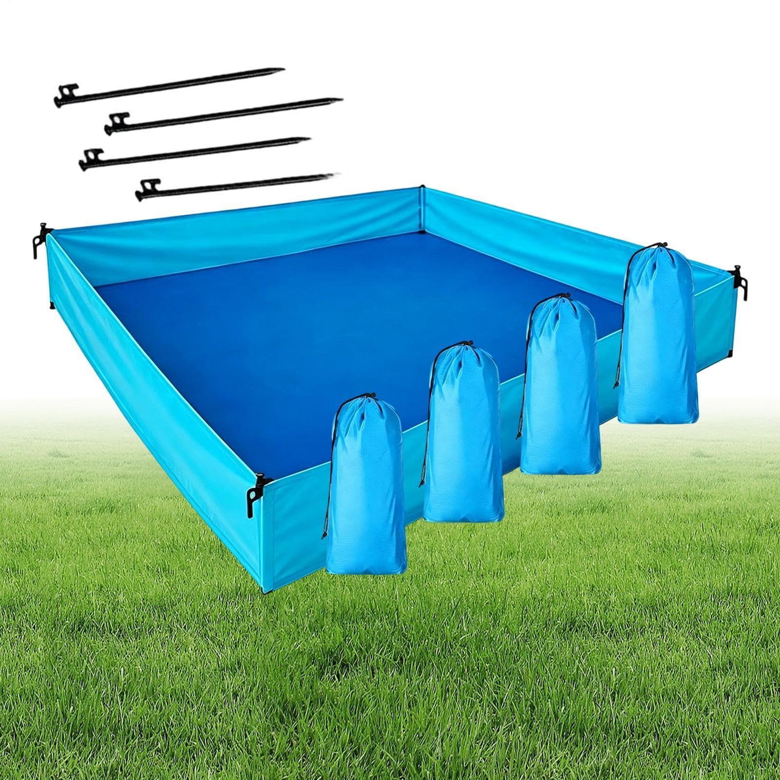 Telo Da Mare Impermeabile Anti-Sabbia,Con 4 4 Sacchetti Per Sabbia 185x145x25 Cm | Tappetino Antisabbia Da Esterno,per Viaggi Campeggio All'aperto Vacanza Giardino Prato Famiglia Libero e Cortile