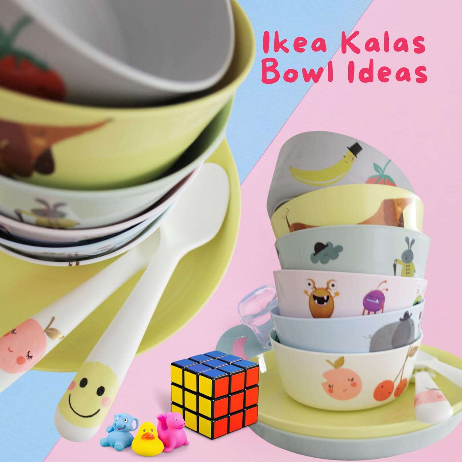 Buy Ikea KALAS Children Color Bowls Set Online Costa Rica Ubuy