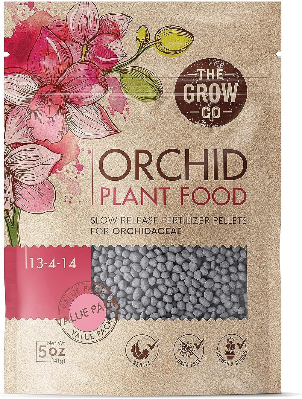 Bloom Booster Fertilizer Pellets for Orchids in Pots - Slow Release Nutrients for Healthy Flower & Reblooms