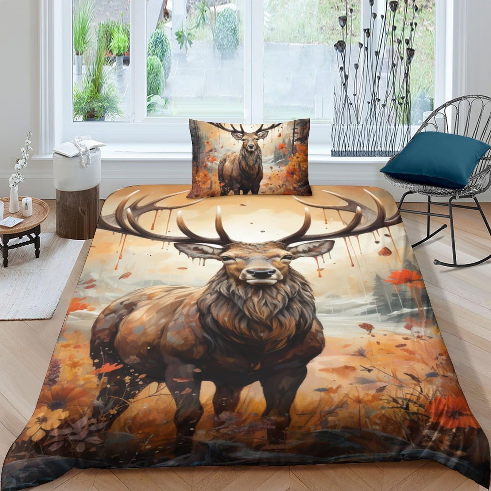 Housse de couette cerf d'automne pour réchauffer la chambre des ados
