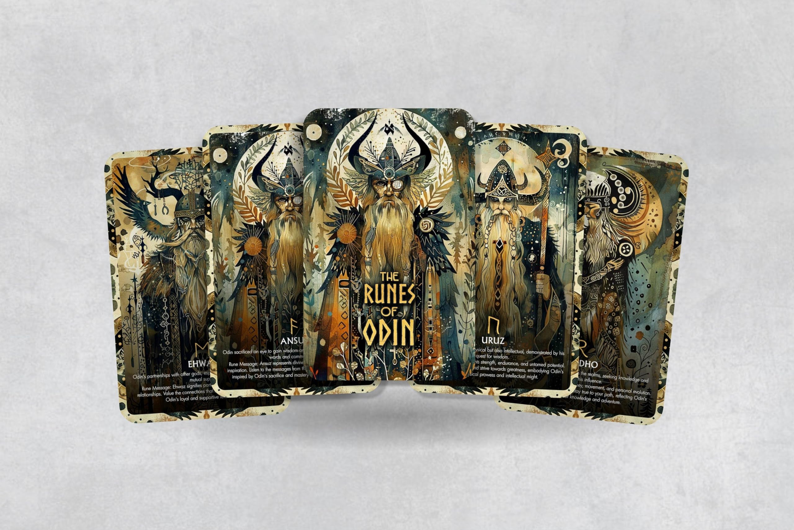 Ibiza Tarot The Runes of Odin - 26 Cards - Runes Oracle - Oracle Deck - Fortune Telling - Divination Tools - Oracle Gift