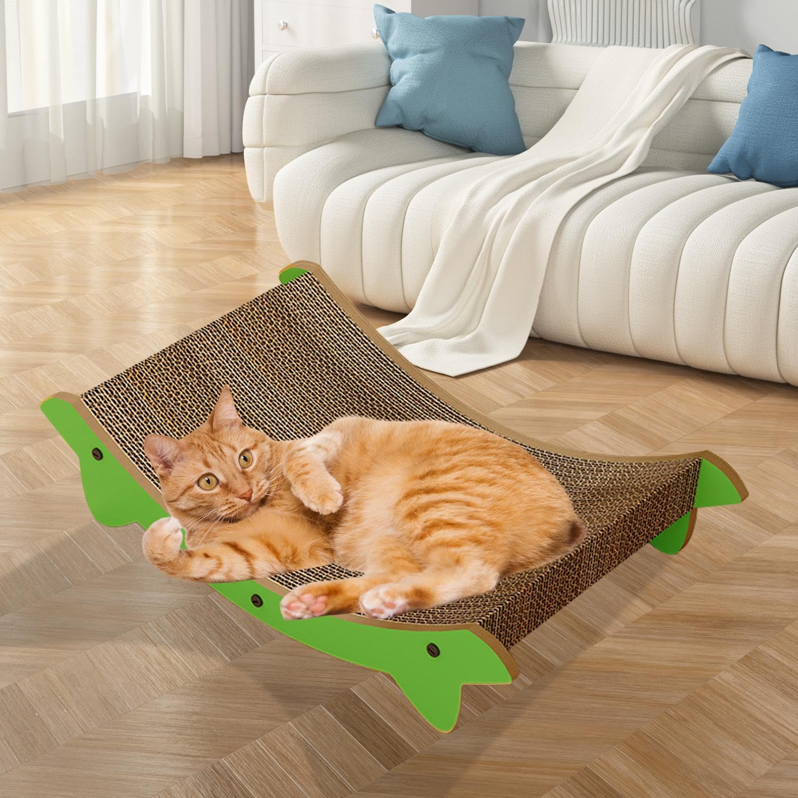 Tablero De Rascado para Gatos Rascador para Gatos Cama Gatito | Accesorios Para Mascotas Protección Para Muebles Contra Arañazos En Alfombra Sofá Pared Puerta Juego Interior Contra