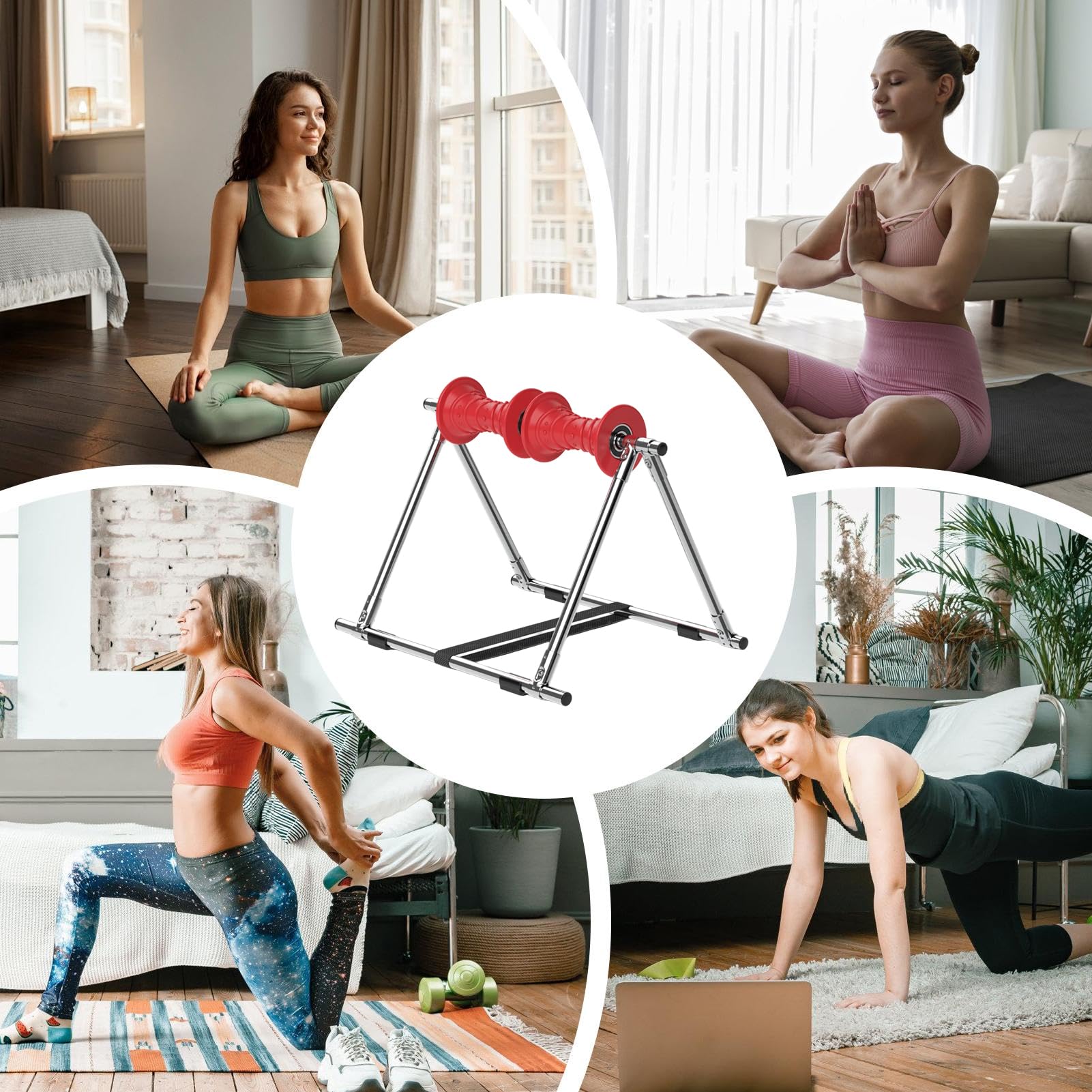 Rullo per massaggio, attrezzatura per il recupero del fitness, in schiuma ad alta densità con struttura, per il recupero degli allenamenti, portatile, per atleti, adulti, yoga, allenamento prolungato