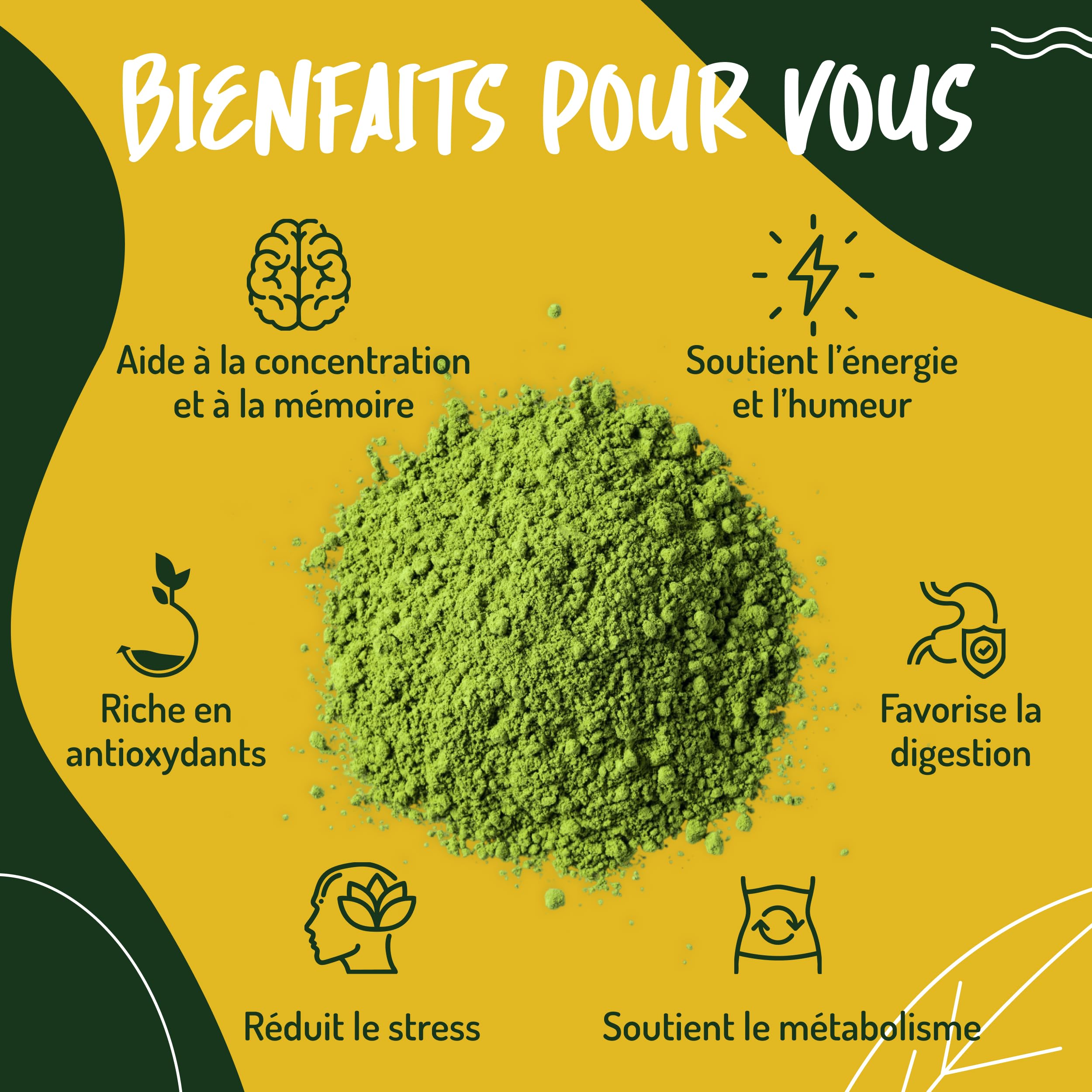 The Matcha Ceremonie Bio du Japon - 100g. Thé Vert Matcha en Poudre pour a Cérémonie du Thé. Te Matcha Bio Japonais Idéal à Boire. Organic Matcha Ceremonial Green Tea Powder.