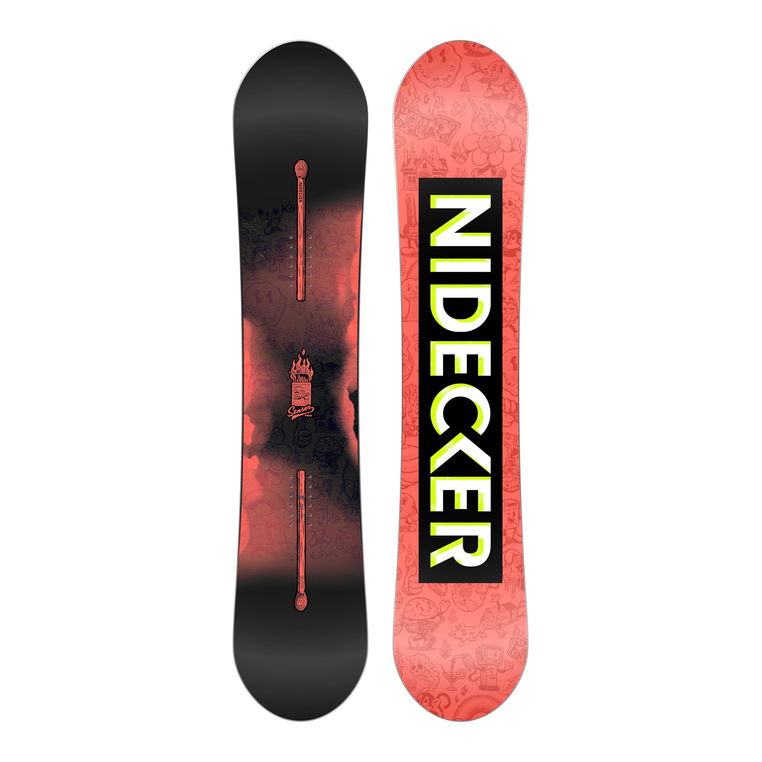 Nidecker SENSOR PRO YOUTH Snowboard - All-Mountain Board con Flex Responsive e Profilo Camber
