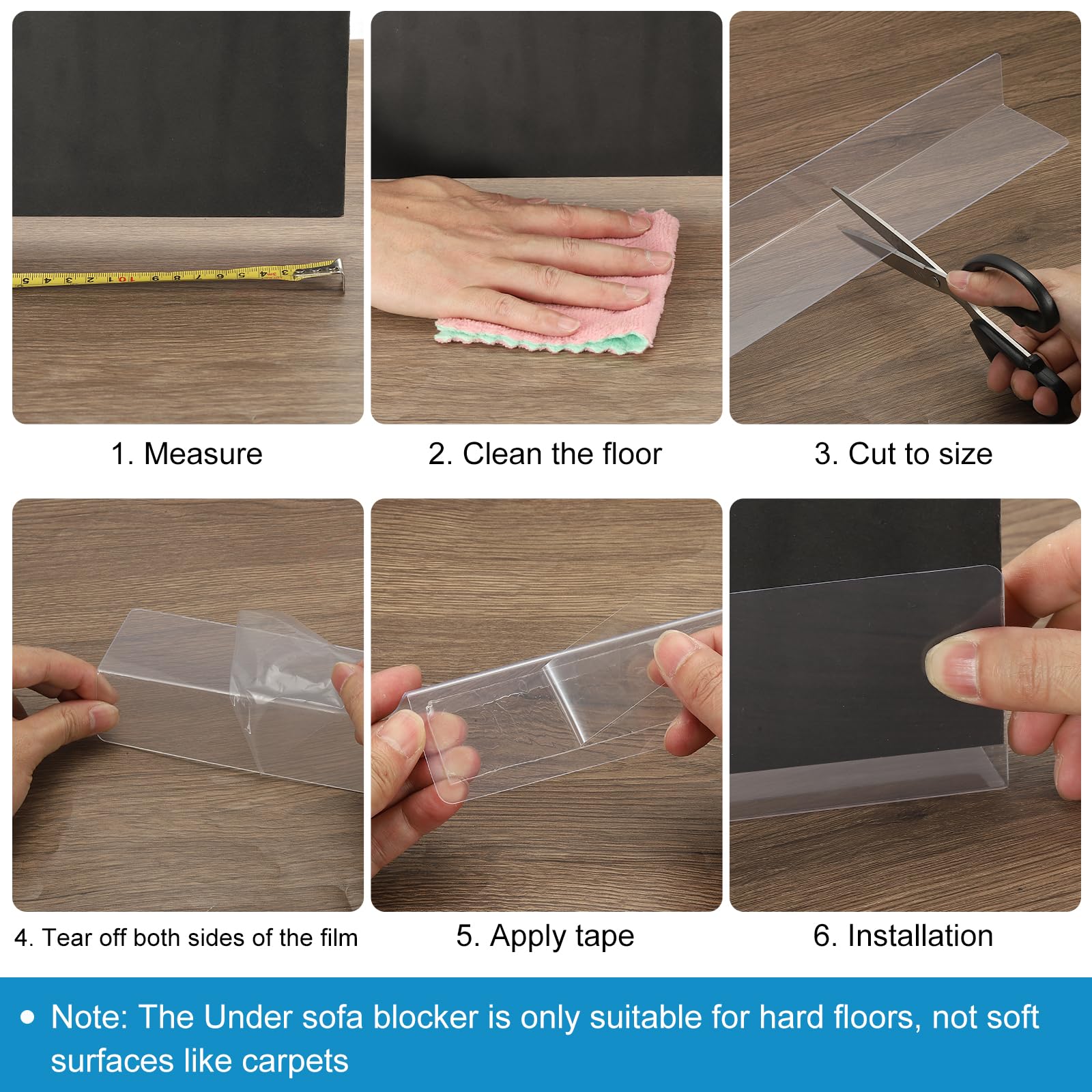 PATIKIL 8 Pack Under Couch Blocker - Image 4