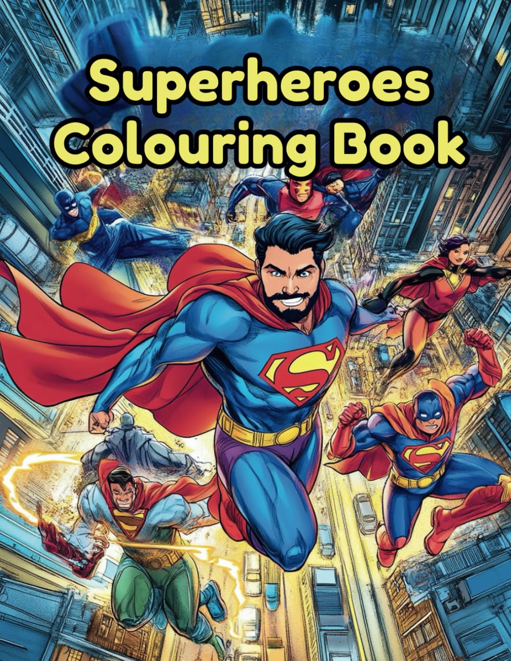 Superheroes Colouring Book