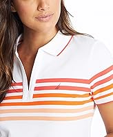 Vista 3 de Nautica - Polo de algodón elástico para mujer