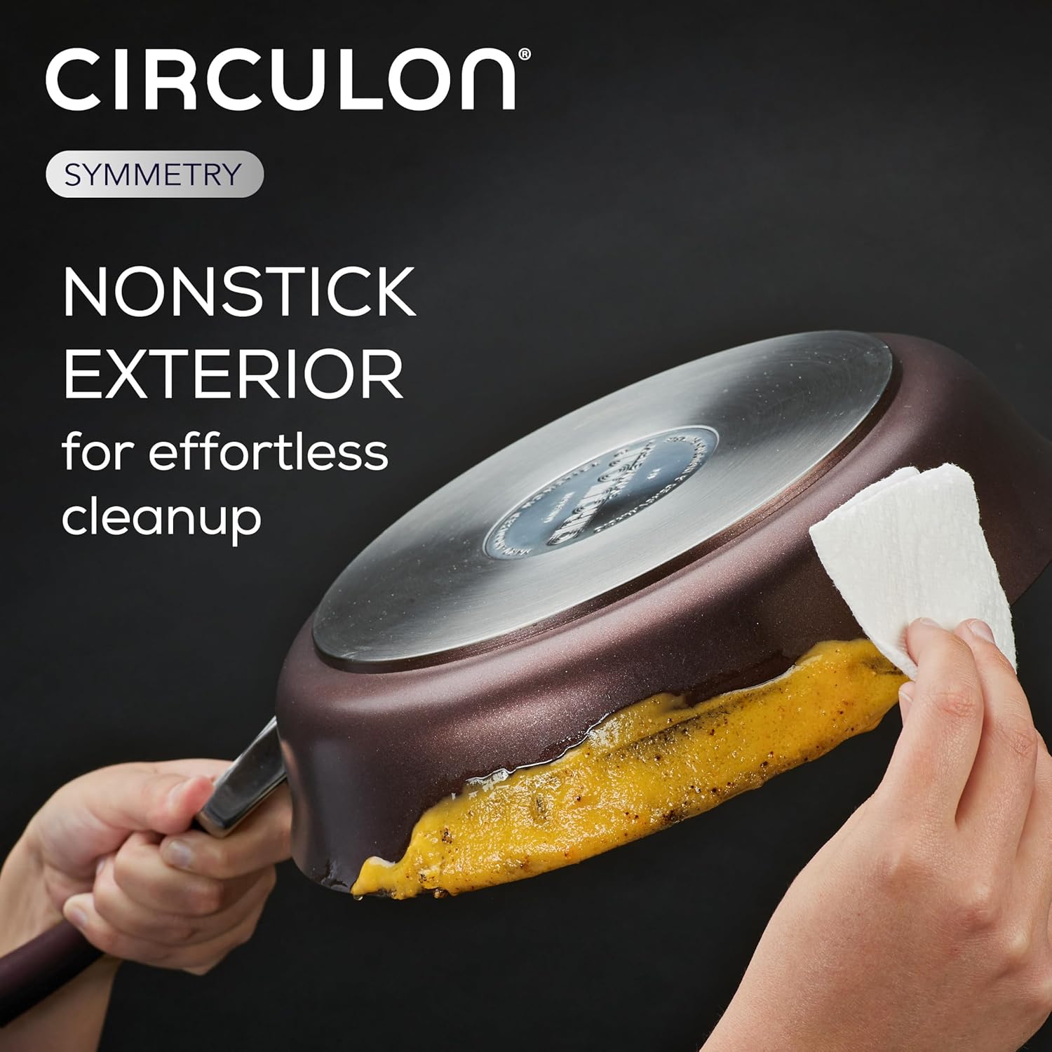 Circulon Symmetry Hard Anodized Nonstick Wok / Stir Fry Pan with Helper Handle - 14 Inch, Red: Home & Kitchen