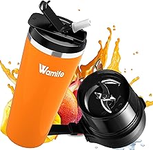 Wamife Smoothie Blender Portable Blender for Fruit Smoothies, Milkshakes, Fruit and Vegetable Juice 16 oz Compact Blender ...