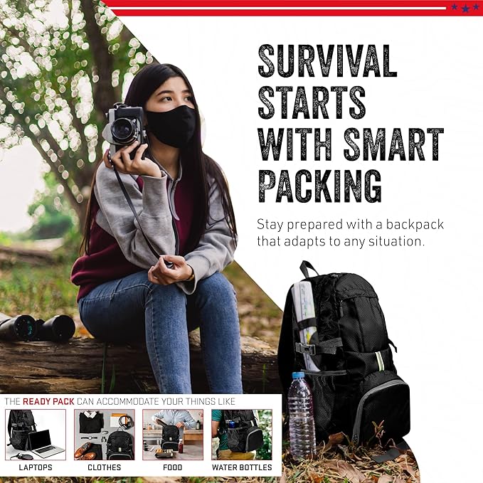 Mochila Plegable para Senderismo 35L - Ligera e Impermeable miniatura 8