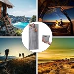 Sleeping Bag Liner,35.4 * 86.6inch Portable, Multipurpose, Waterproof, Hygienic,Sleeping Bags for Traveling, Camping, Hiking, Outdoor Activities