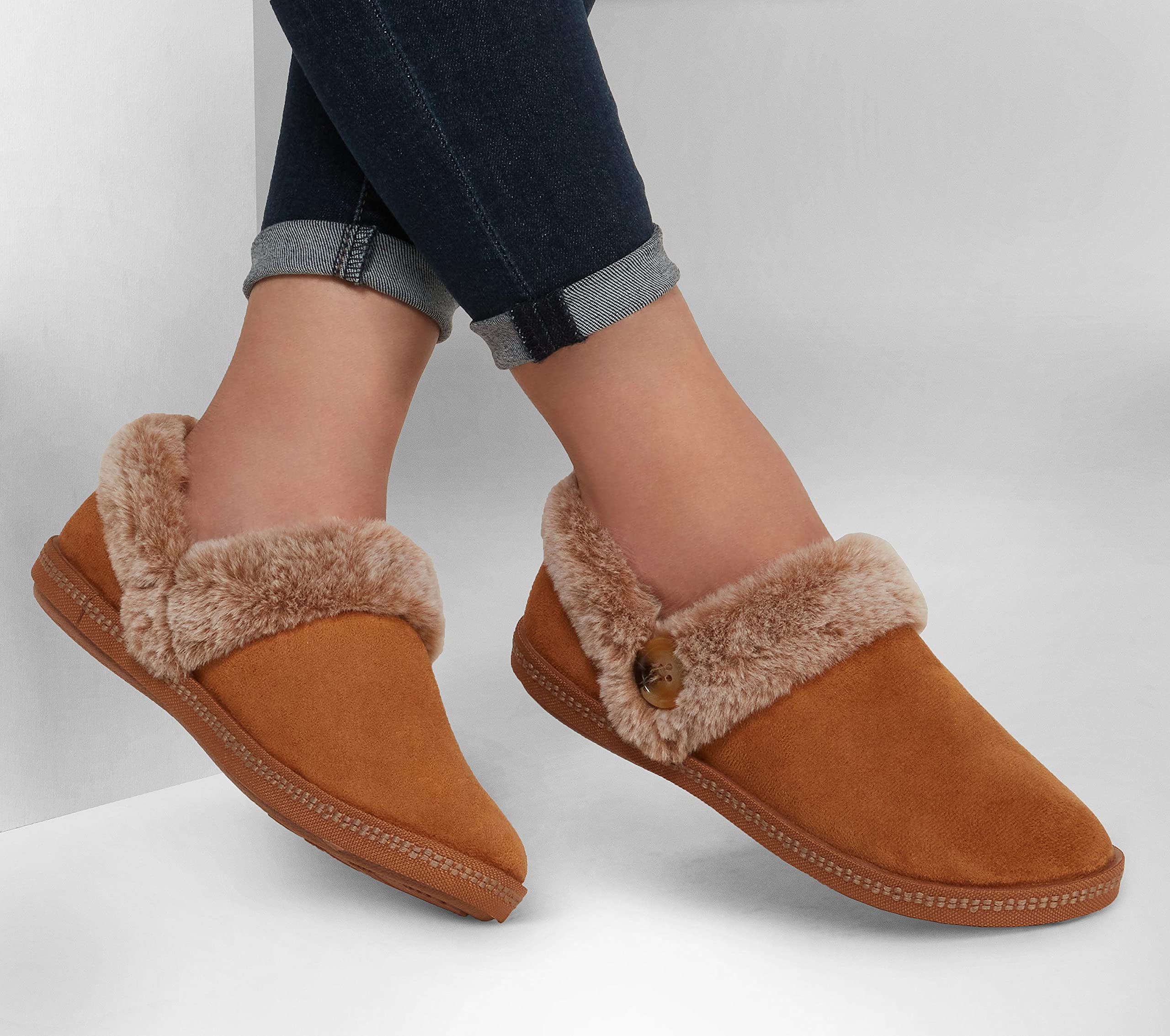 Skechers - Zapatillas de Casa Fresh Toast Mujer Cuero - 40
