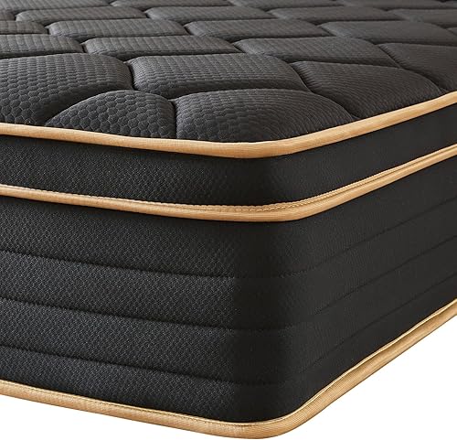 Miniatura 14 de Colchón tamaño King de 12 pulgadas, colchones tamaño King en una caja, espuma viscoelástica de gel refrescante, alivio de presión, colchón híbrido