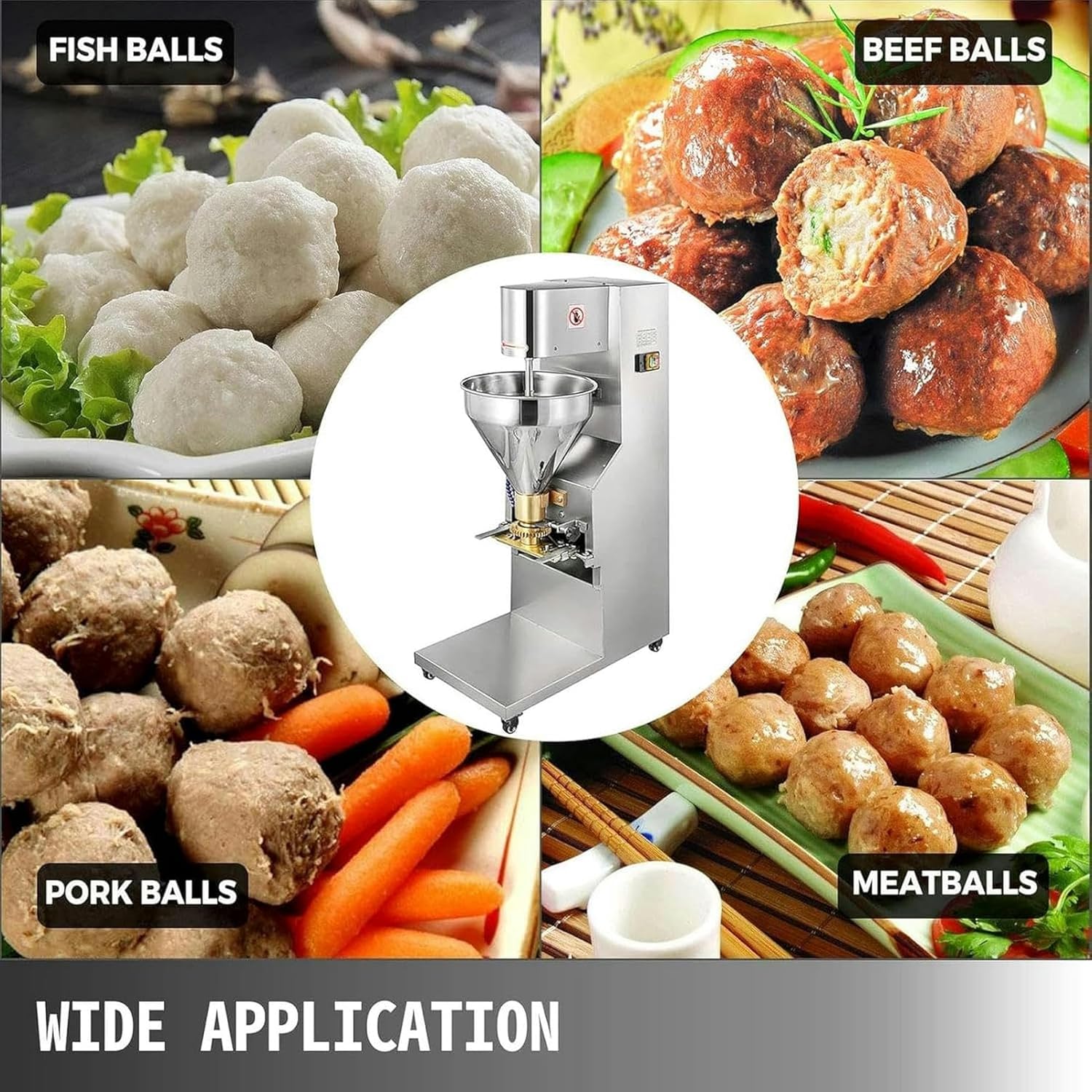 Commercial Meatball Forming Machine, 280pcs/min Automatic Meatball Making Machine, Electric Pork Ball Maker Tool