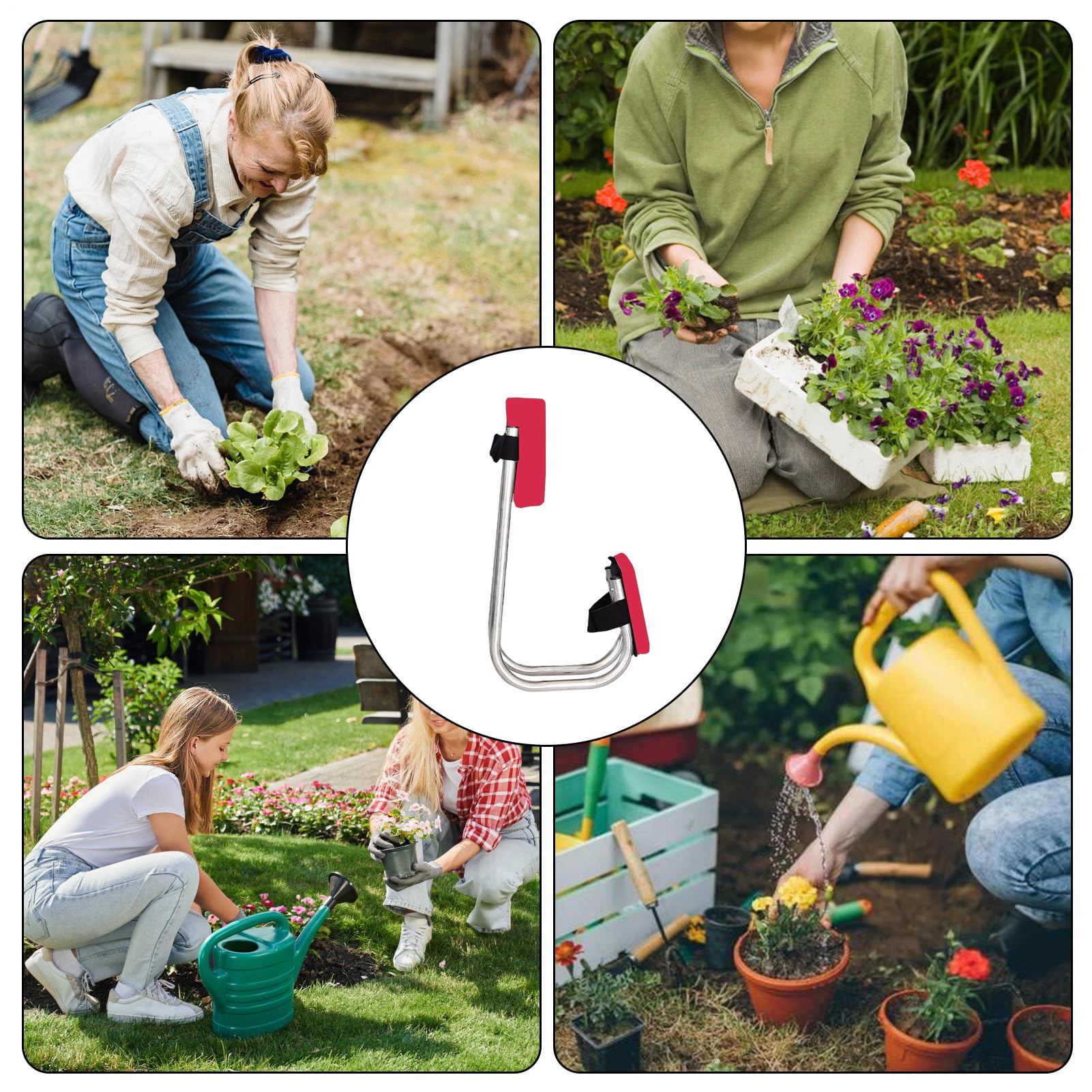 Taburete de rodillas para jardinería Almohadilla de taburete ergonómica | Asiento de Rodillas Multiusos para Jardinería Para Desherbar Trabajo En Suelo Hogar Exterio