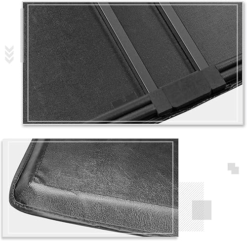 Miniatura 5 de Cubierta Tonneau de vinilo suave de tres pliegues para caja de camioneta compatible con Nissan Frontier 05-21 5 pies Fleetside