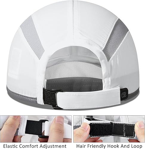Miniatura 82 de GADIEMKENSD Sombrero reflectante plegable para exteriores, diseño sin estructura, protección solar UPF 50+, sombreros deportivos para mujeres