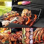 Charcoal Grills Outdoor BBQ Grill 30INCH Barrel Charcoal Grill with Side Table, 627 Square Inches, Outdoor Backyard Camping Picnics, Patio and Parties, Black by DNKMOR