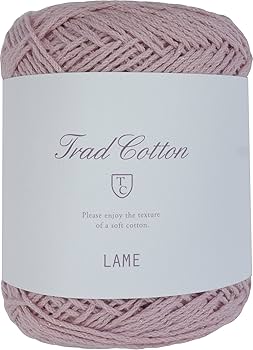 Amazon | 横田 DARUMA トラッドコットン 手編糸 ラメ col.4 25g