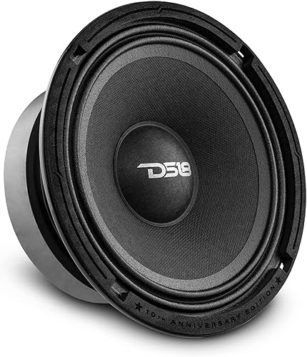DS18 PRO-64XA - Altavoz de 10 aniversario de 6.5 pulgadas, edición especial, 500 vatios máx. 4 ohmios, altavoces de puerta para coche o camión,