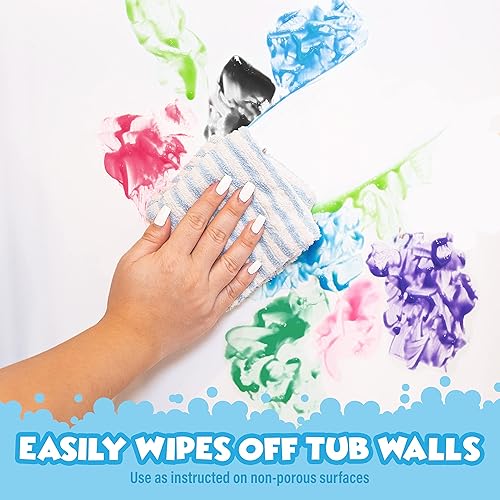 Miniatura 6 de Tub Works Pintura de baño de jabón para baño, paquete de 6 unidades, no tóxico, lavable para pintar con los dedos en las paredes de la bañera,