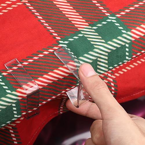 Miniatura 4 de 24 clips de plástico para mantel, soporte transparente para mantel a prueba de viento, abrazaderas para mantel de picnic, para hogar, boda, fiesta,