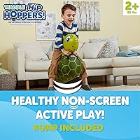 Vista 2 de WADDLE Hip Hopper Juguete Hinchable Animal Saltarín Tortuga, Edades de 2 años en adelante, Soporta hasta 85 libras