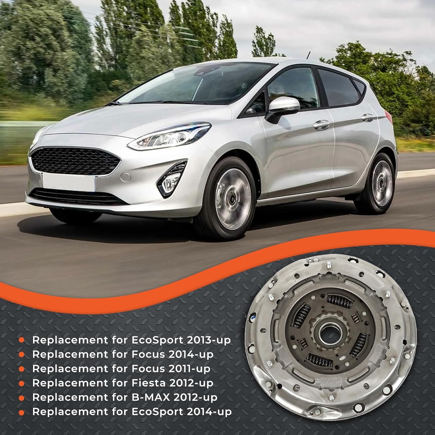 labwork 6DCT250 DPS6 Transmission Dual Clutch Fork Kit Replacement for Ford Focus Fiesta 2012-2019